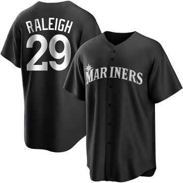 Cal Raleigh Men's Replica Seattle Mariners Aqua Alternate Jersey