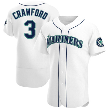 J.P. Crawford Men's Authentic Seattle Mariners White Home Jersey