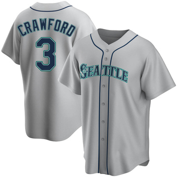 J.P. Crawford Men's Replica Seattle Mariners Gray Road Jersey