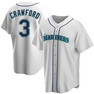 J.P. Crawford Men's Replica Seattle Mariners White Home Jersey