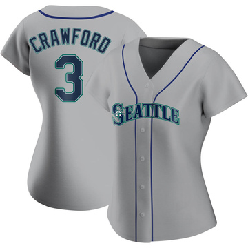 J.P. Crawford Women's Authentic Seattle Mariners Gray Road Jersey