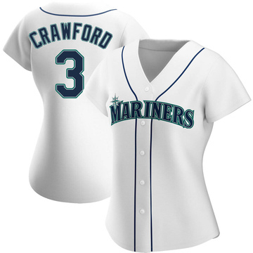 J.P. Crawford Women's Authentic Seattle Mariners White Home Jersey