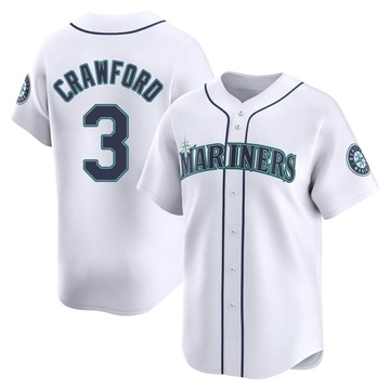 J.P. Crawford Youth Limited Seattle Mariners White Home Jersey