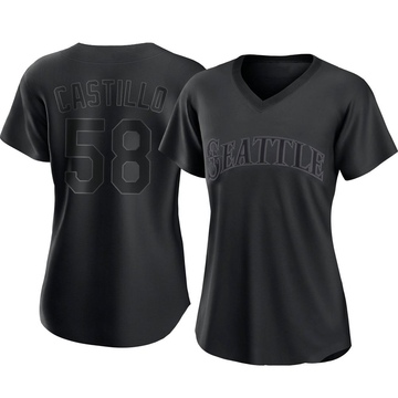 Luis Castillo Women's Cincinnati Reds Alternate Jersey - Black