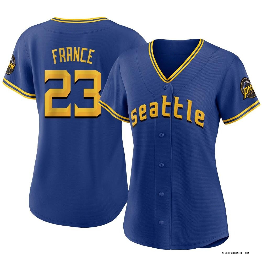 Ty France Women's Authentic Seattle Mariners Royal 2023 City Connect Jersey  - Seattle Store